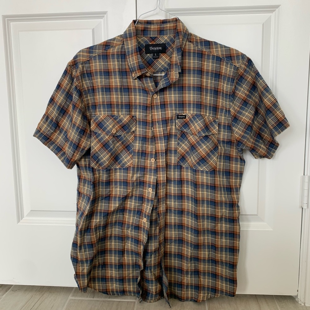 Brixton button up short sleeve shirt for men